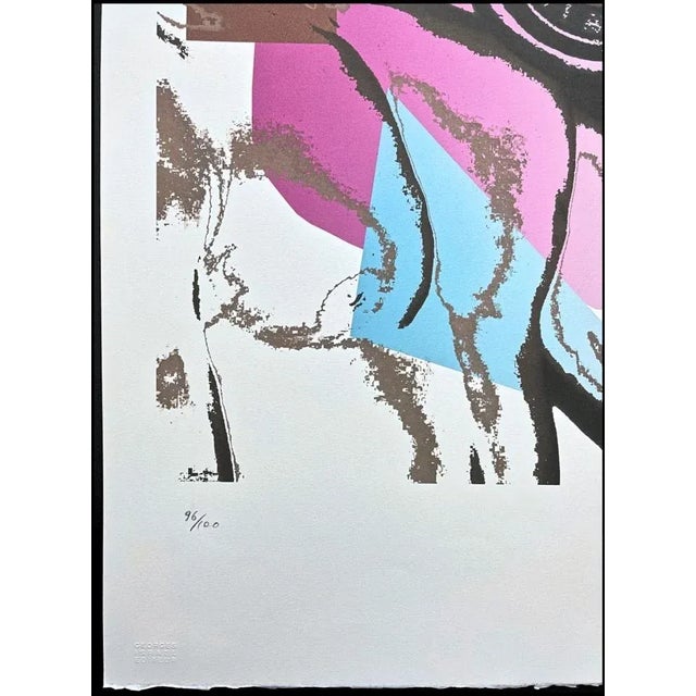 Mid-Century Modern After Andy Warhol, Body Builder With Pink , 1980s, Lithograph For Sale - Image 3 of 7