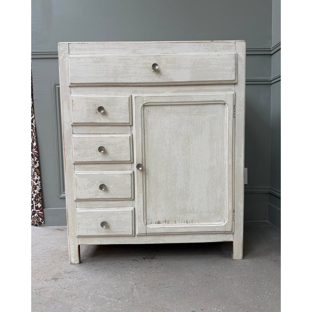 Vintage Patinated Parisian Buffet, 1940s For Sale - Image 10 of 16