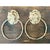 Early 20th Century Vintage Lion Head Wall Mounted Towel Holders For Sale - Image 5 of 12