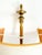 Vintage Neoclassical Brass Wall Lamp with Off-White Shade, 1970s For Sale - Image 18 of 18