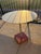 2010s Round Terrazzo Outdoor Side Table Attributed to Hay Design – 28” – Sky Grey/ Red - 2 Available For Sale - Image 5 of 6