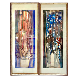 Abstract Flowers with Vase, 1960, Wood & Paper