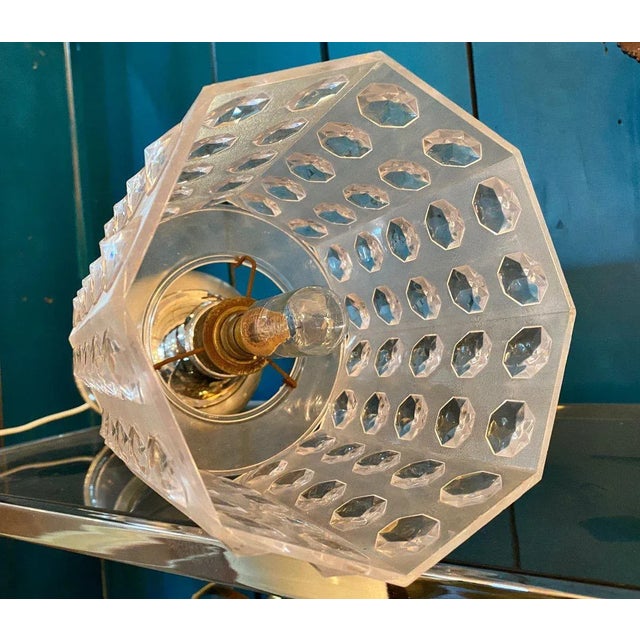 Silver Vintage Aluminium Table Lamp For Sale - Image 8 of 10