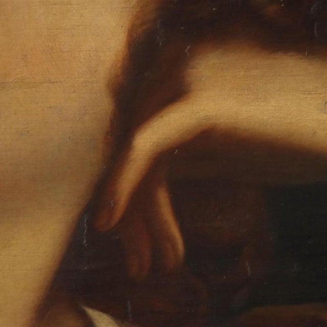 School of Guido Reni, Painting of the Face of a Saint in Ecstasy, Oil on Canvas For Sale - Image 5 of 10