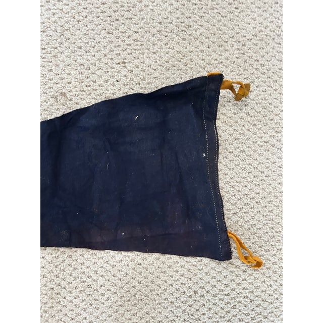 1950s U. S. Naval Academy “Go Get ’Em Goat” Navy Felt Pennant For Sale In Savannah - Image 6 of 7