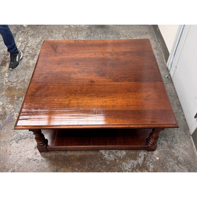Brown Southworth Interiors English Refectory Coffee Table For Sale - Image 8 of 12