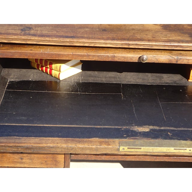 Wood French Glove Makers Table in Oak For Sale - Image 7 of 18