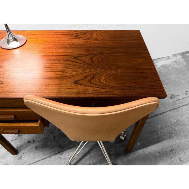 Small Danish Teak Writing Desk, 1950s For Sale - Image 12 of 16