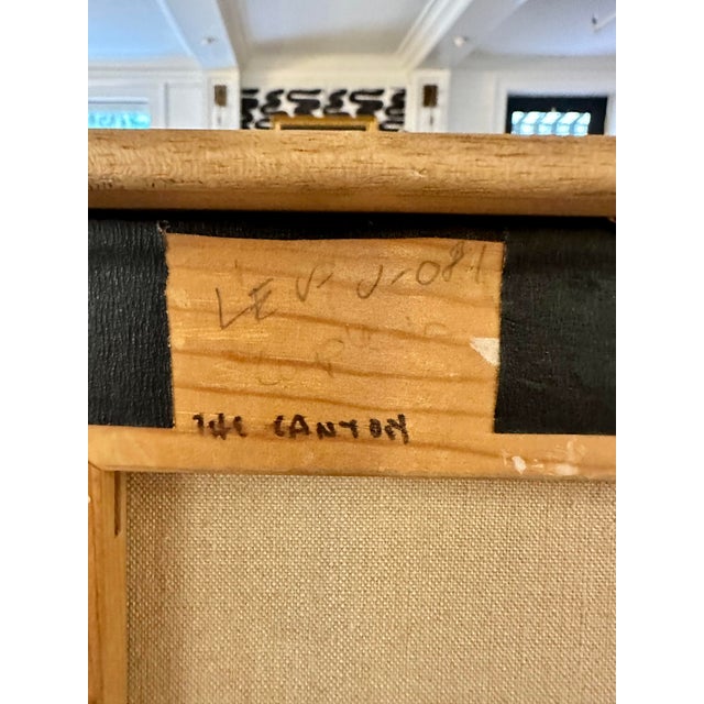 Original Benjamin Levy Oil on Canvas Painting "The Canyon," Signed and Dated 1992 For Sale - Image 11 of 12