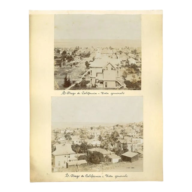 Unknown, Ancient Views of S. Diego, California, Vintage Photos, 1880s, Set of 4 For Sale