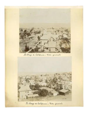 Unknown, Ancient Views of S. Diego, California, Vintage Photos, 1880s, Set of 4