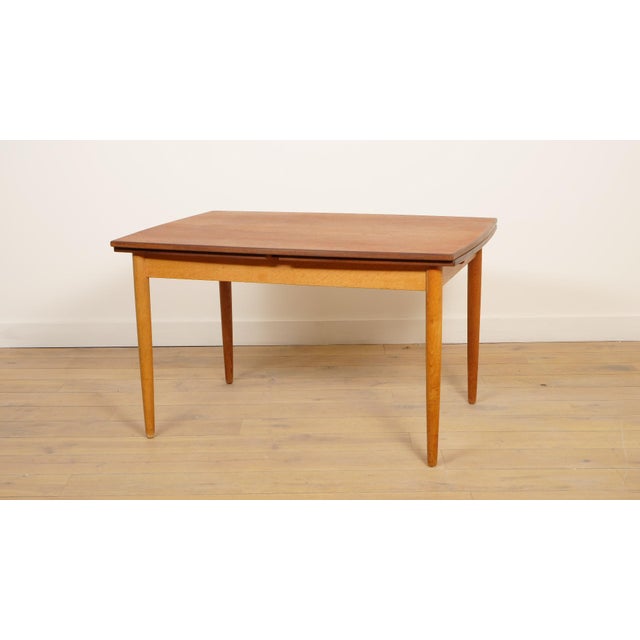 Danish Extending Dining Table in Teak, 1960s For Sale - Image 14 of 14