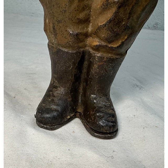 Cast Iron Dough Boy w.w.i. Soldier Still Bank. By Grey Iron Toy Co., C. 1919 For Sale - Image 11 of 13