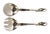 Art Nouveau Vintage Georg Jensen Blossom Sterling Silver Serving Fork and Spoon Set, 1930's For Sale - Image 3 of 7
