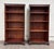 English Vintage Traditional English Georgian Style Mahogany Finish Bookcase Pair For Sale - Image 3 of 12