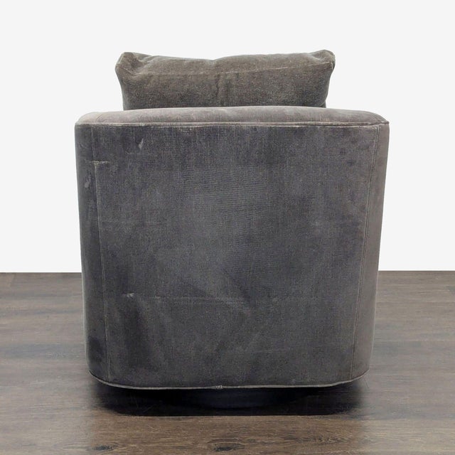 2010s Fairfield Chair Co. Coco Grande Modern Gray Swivel Lounge Chair For Sale - Image 5 of 5