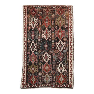 Mid 20th Century Vintage Caucasian Kilim Rug For Sale