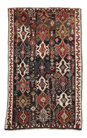 Mid 20th Century Vintage Caucasian Kilim Rug