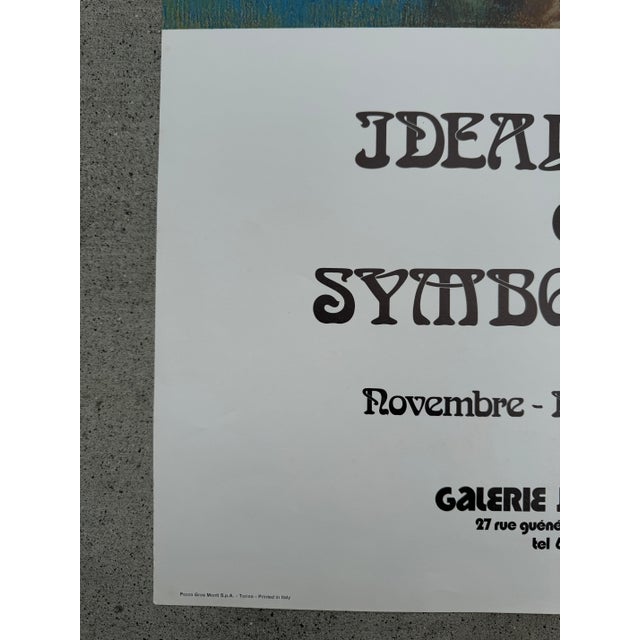 1970s 1973 “Idéalistes Et Symbolistes” Exhibition Print From Galerie j.c. Gaubert For Sale - Image 5 of 8