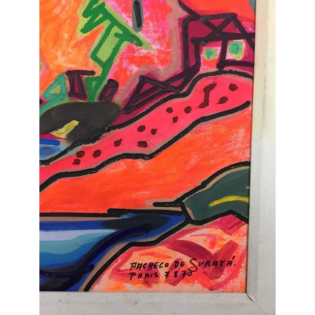 French Pacheco De Sarata French Impressionist Painting For Sale - Image 3 of 11