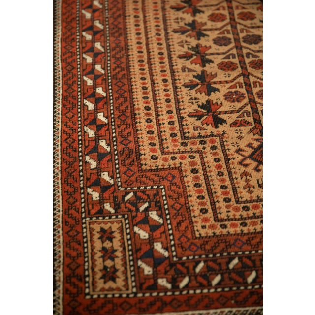 Shabby Chic Antique Belouch Rug - 2'10" x 4'6" For Sale - Image 3 of 12