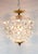 1960s Vintage French Glass and Bronze Ceiling Fixture, 1960s For Sale - Image 5 of 7