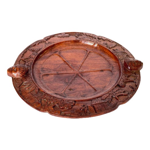 Minimalist Vide Poche in Wood, 1950s For Sale