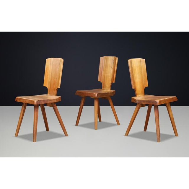 S28 Dining Chair in Elm from Pierre Chapo, France, 1972 For Sale - Image 3 of 16