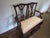 Item 86551: Chippendale style solid mahogany settee. Age: 1990's. Details: Ball and clawfeet. Condition: Very clean...