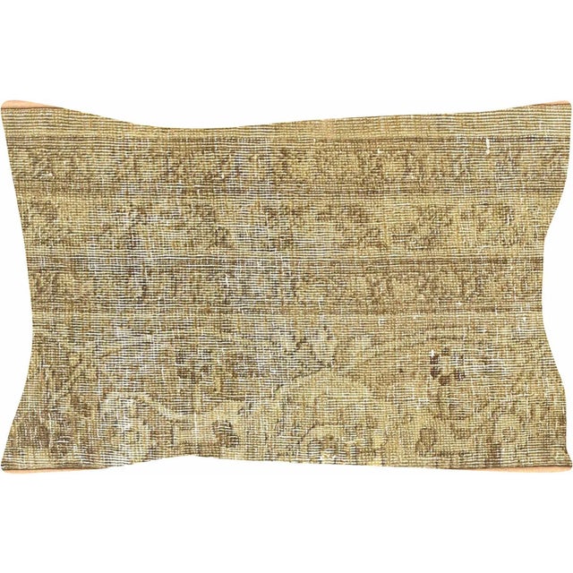 Shabby Chic 1960s Persian Tabriz Pillow For Sale - Image 3 of 3