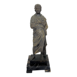 Bronze Classical Figure Statue on Marble Base – 19th Century