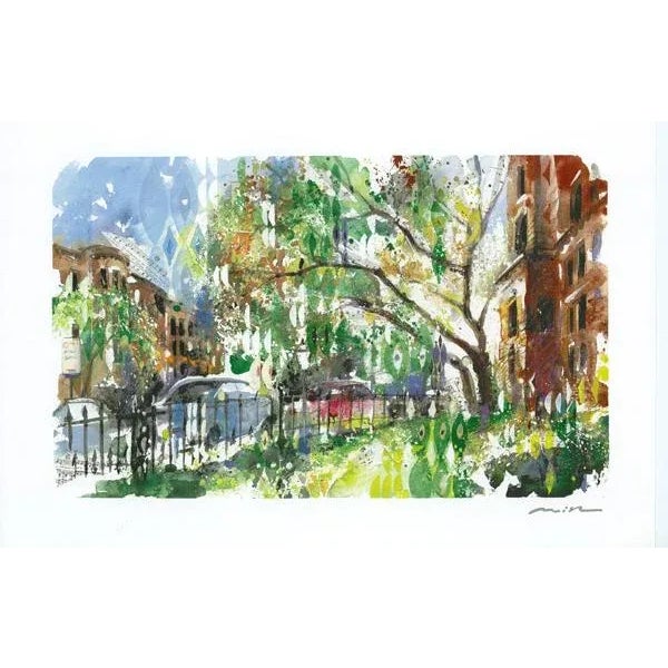 Figurative Commonwealth in Bloom, Misha Lenn Screen Print For Sale - Image 3 of 3