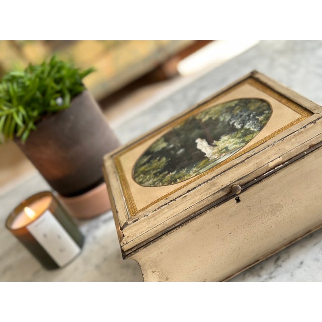 Antique French Tin Box, 1890 For Sale - Image 11 of 14