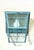 Turquoise Vintage-Style Hand-Painted Verdigris Metal Hanging Pendant Lantern - 19”x10x10 For Sale - Image 8 of 11