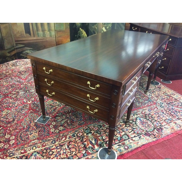 Vintage Executive Desk, Kittinger Furniture, George Washington Style Desk For Sale - Image 15 of 15