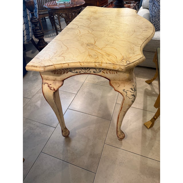 Italian Hand Painted Console Table in the Florentine Style For Sale - Image 4 of 18