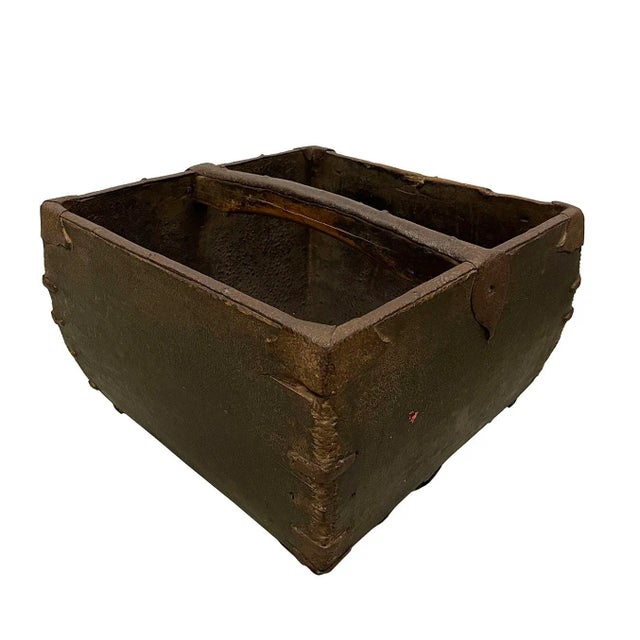 Look at this primitive Antique Chinese Official Wooden Rice Measurement Bucket "Dou". It is 100 percent hand made and has...