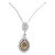 White and Natural Fancy Color Diamond Pendant Necklace in 18k For Sale
