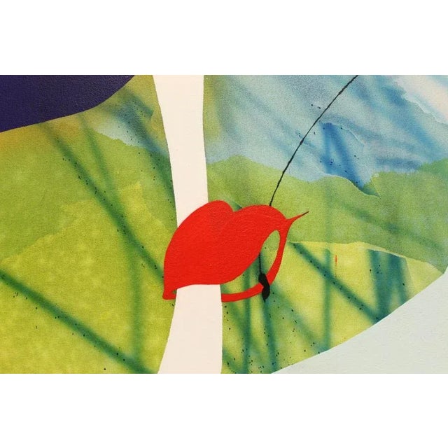 "But Even in Reality, the Rabbit Hole Made an Appearance" Contemporary Original Abstract Acrylic Painting by Mel Rea For Sale - Image 4 of 6