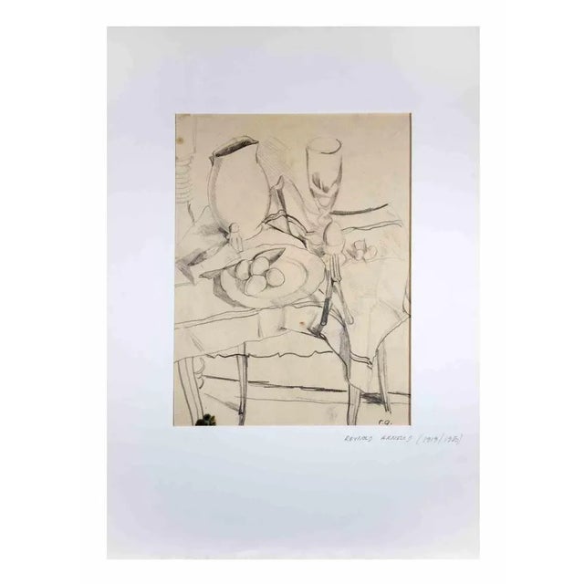 Still Life is a Pencil Drawing realized by Reynold Arnould (Le Havre 1919 - Parigi 1980) in 1970. Good condition included...