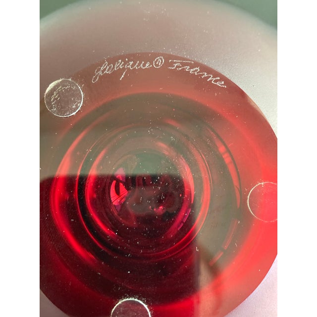 Lalique Lalique Crystal Pomme Rouge Red Apple Perfume Bottle For Sale - Image 4 of 8