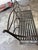 Metal Vintage Regency-Style Reeded Wrought-Iron Garden Bench With Paw Feet For Sale - Image 7 of 12