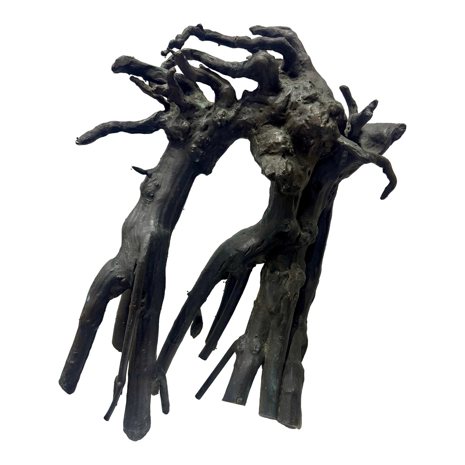 Mid Century Modern Brutalist Heavy Bronze Gregg LeFevre Solid Bronze ...