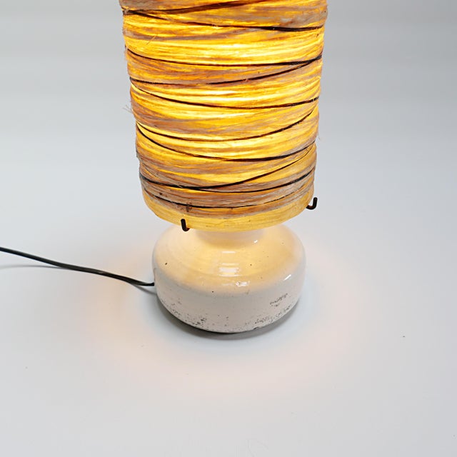 Vintage Ceramic, Resin and Fiberglass Lamp from Accolay For Sale - Image 3 of 9