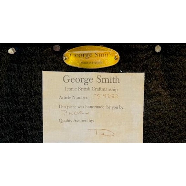 Contemporary George Smith Natalie 2 Chairs & Ottoman Set For Sale - Image 3 of 3