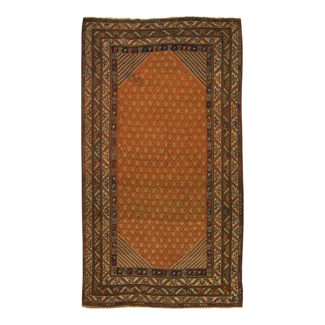 Antique Qashqa'i Rug 5' X 9'4 For Sale