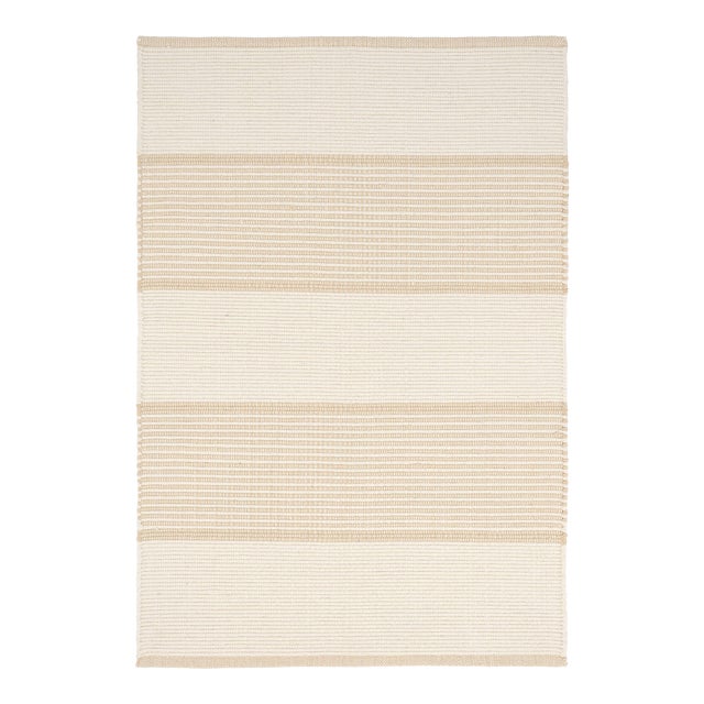 Mark D. Sikes for Dash & Albert La Mirada Wheat Woven Cotton Rug, 7' 6" x 9' 6" For Sale