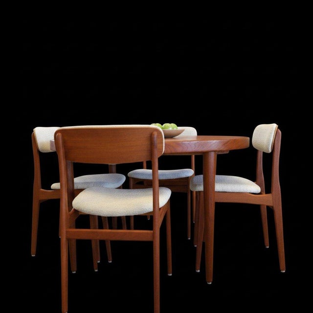 Vintage Dining Table in Veneered Teak with Double Extension Leaves from Skovmand & Andersen, 1960s For Sale - Image 11 of 15