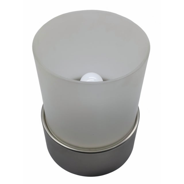 Cylindrical Table Lamp with Diffused Light, Italy, 1970s For Sale - Image 4 of 8