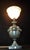 Glass Art Deco French Amphora Table Lamp with Opaline Glass Globe attributed to Brandt, 1930s For Sale - Image 7 of 13